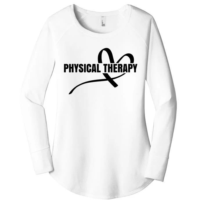 PTA Physiotherapy PT Therapist Love Physical Therapy Women's Perfect Tri Tunic Long Sleeve Shirt