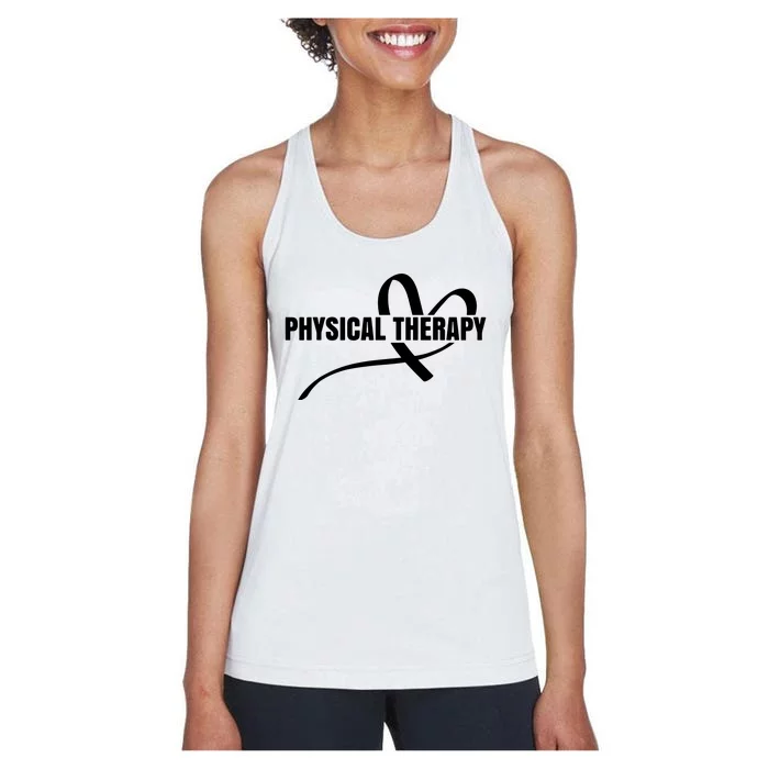 PTA Physiotherapy PT Therapist Love Physical Therapy Women's Racerback Tank