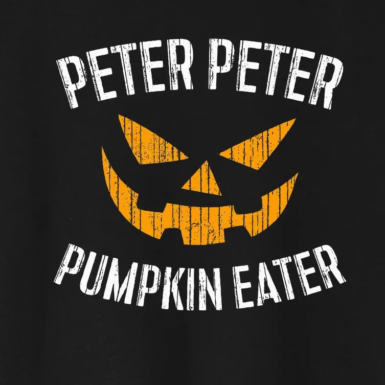 Peter Peter Pumpkin Eater Halloween Costume Women's Crop Top Tee