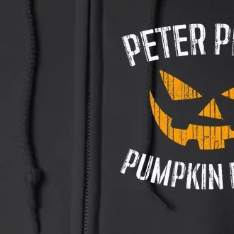 Peter Peter Pumpkin Eater Halloween Costume Full Zip Hoodie