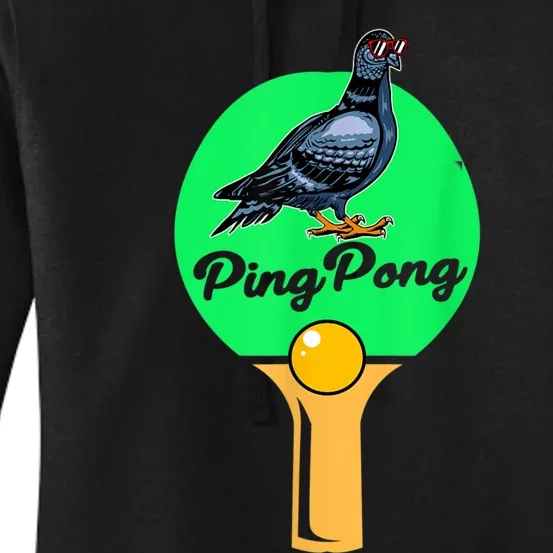 Pigeon Ping Pong Women's Pullover Hoodie