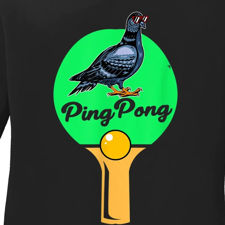 Pigeon Ping Pong Ladies Long Sleeve Shirt