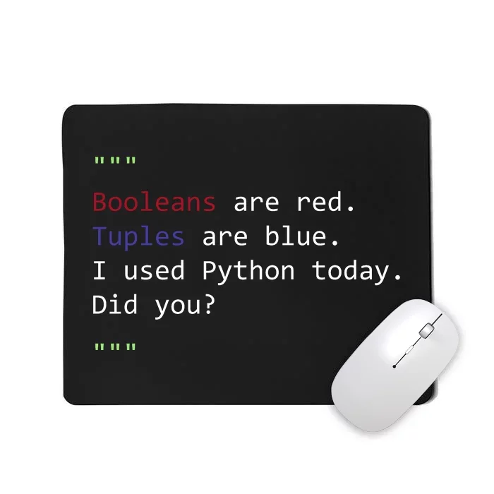 Python Poem Mousepad