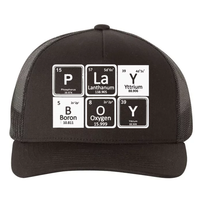 Play Periodic Profession Career Worker Yupoong Adult 5-Panel Trucker Hat