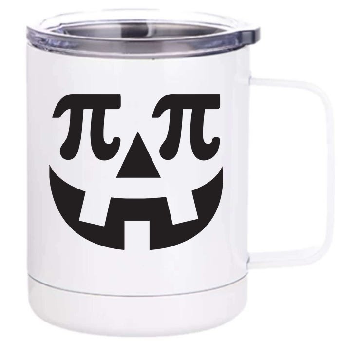 Pumpkin Pi Pie Shirts Punny Halloween Costume Math Pun Front & Back 12oz Stainless Steel Tumbler Cup