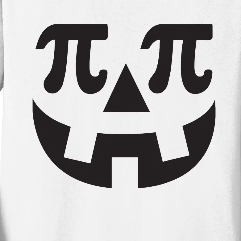 Pumpkin Pi Pie Shirts Punny Halloween Costume Math Pun Kids Long Sleeve Shirt