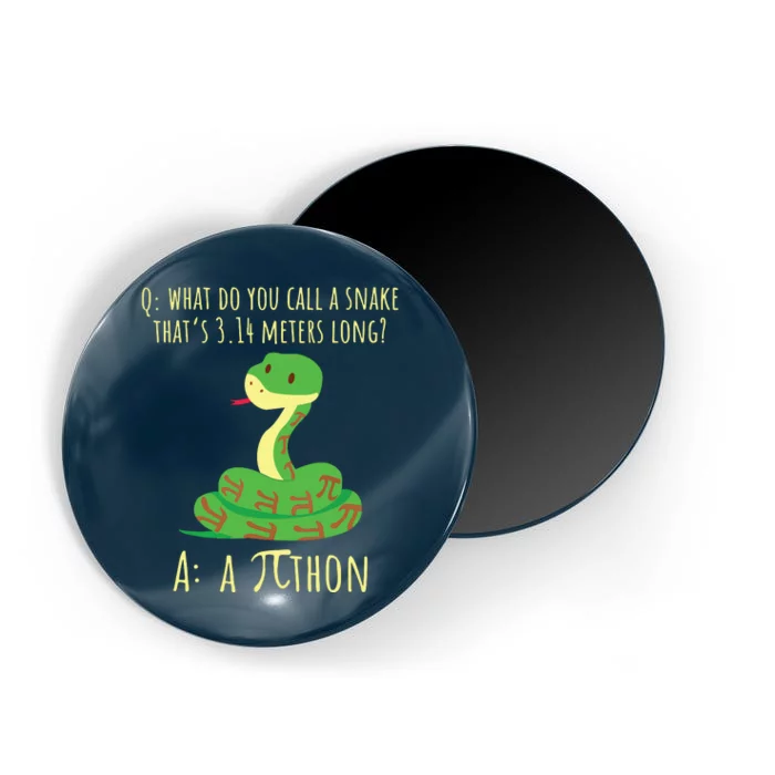 Python Pithon Pi Symbol Funny Math Teacher Pi Day Magnet