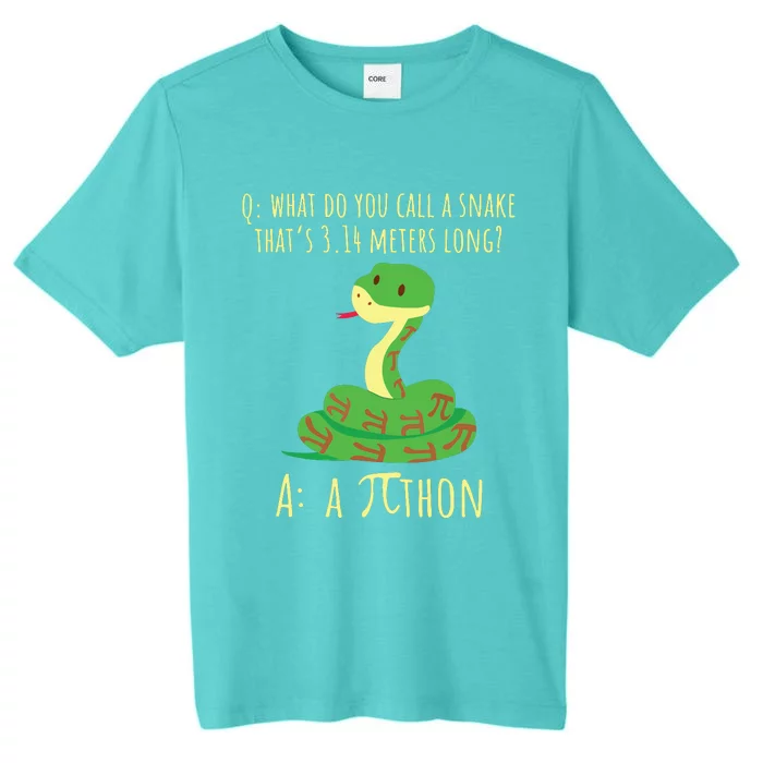 Python Pithon Pi Symbol Funny Math Teacher Pi Day ChromaSoft Performance T-Shirt