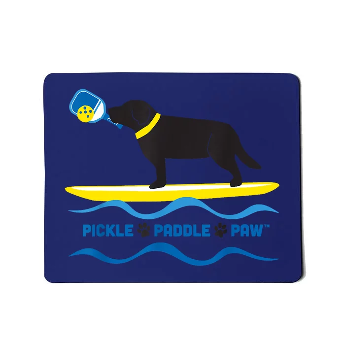 Pickle Paddle Paw Dog Paddling And Playing Pickleball Mousepad