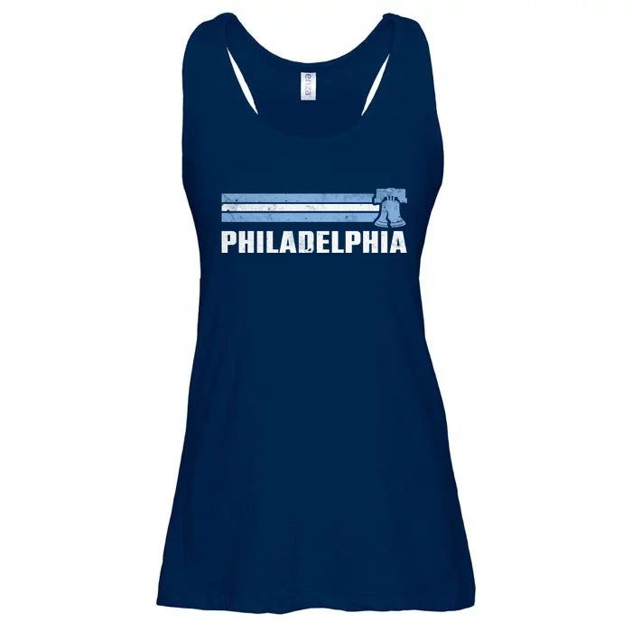 Philly Philadelphia Baseball Retro Vintage Stripes Ladies Essential Flowy Tank