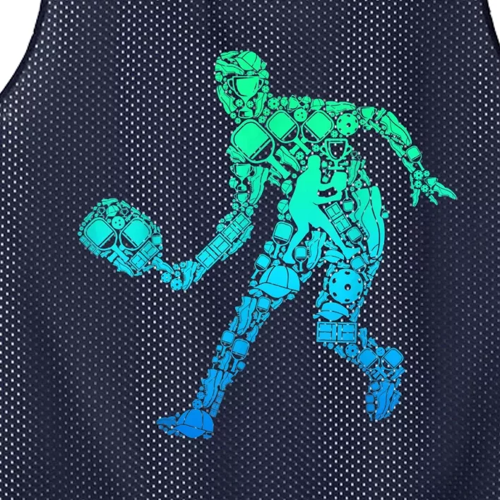 Pickleball Player Mesh Reversible Basketball Jersey Tank