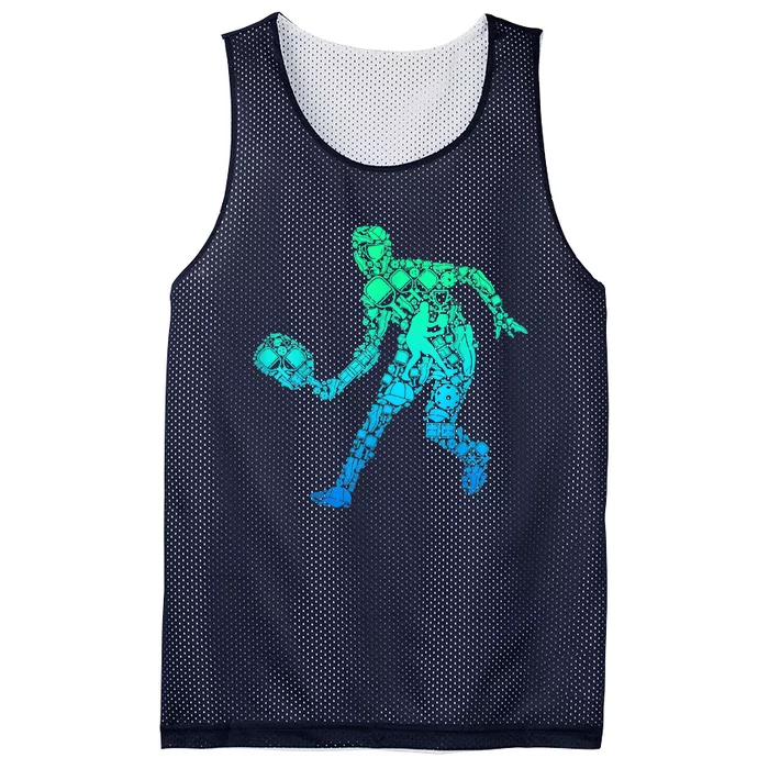 Pickleball Player Mesh Reversible Basketball Jersey Tank