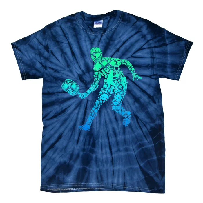 Pickleball Player Tie-Dye T-Shirt