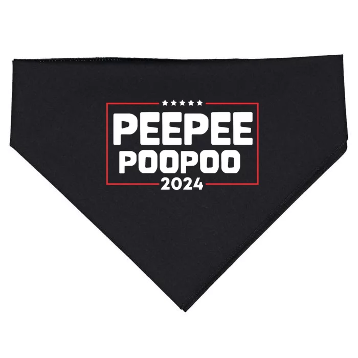 Pee Pee Poo Poo 2024 USA-Made Doggie Bandana