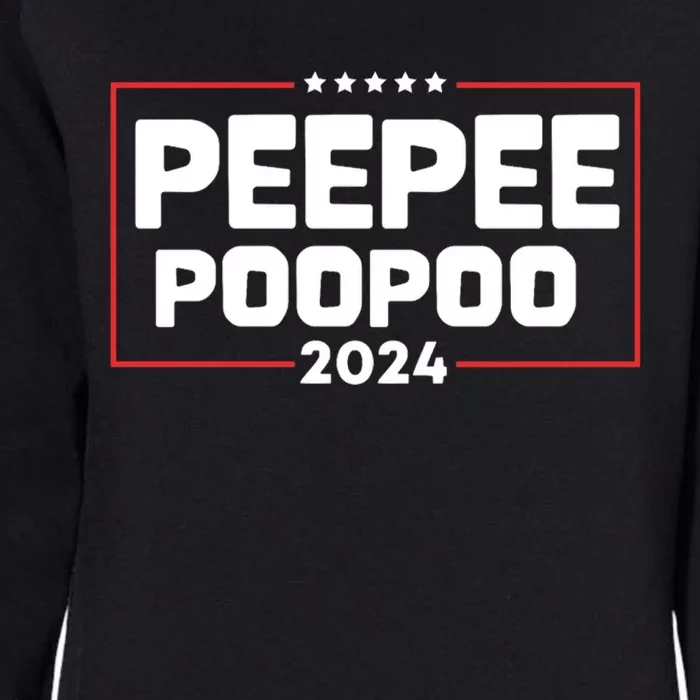 Pee Pee Poo Poo 2024 Womens California Wash Sweatshirt