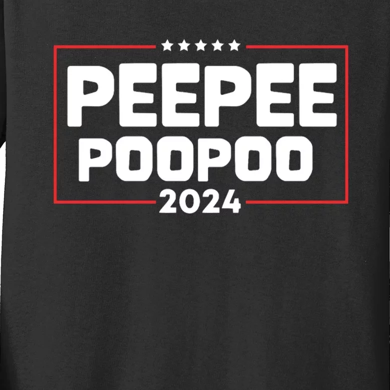 Pee Pee Poo Poo 2024 Kids Long Sleeve Shirt