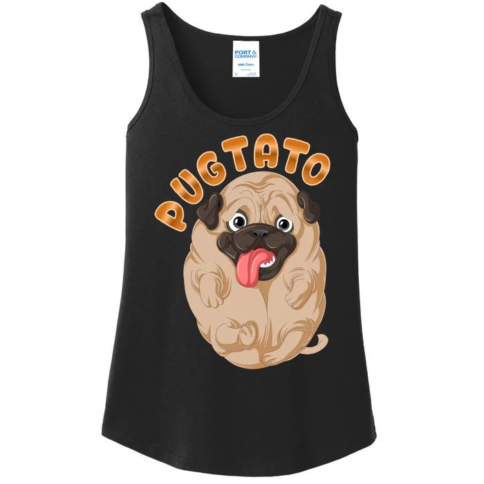 Pug Potato Pugtato Ladies Essential Tank