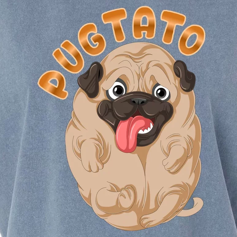 Pug Potato Pugtato Garment-Dyed Women's Muscle Tee