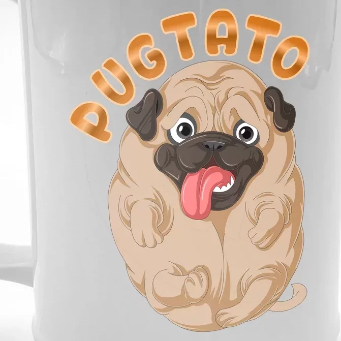 Pug Potato Pugtato Front & Back Beer Stein