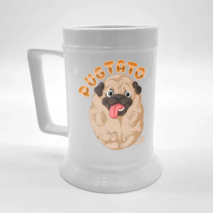 Pug Potato Pugtato Front & Back Beer Stein