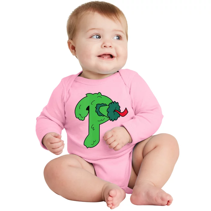 Phanatic P Baby Long Sleeve Bodysuit