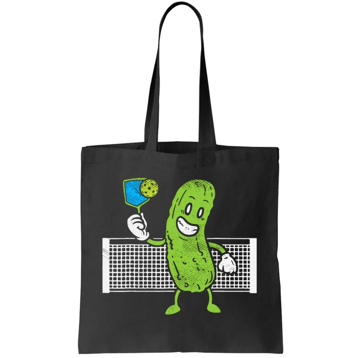 Pickle Playing Pickleball Funny Paddleball Gift Tote Bag