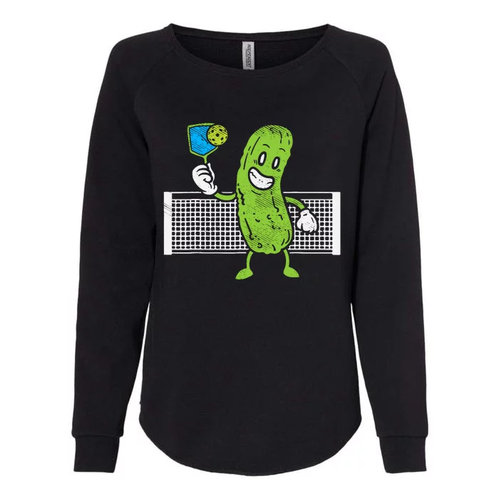 Pickle Playing Pickleball Funny Paddleball Gift Womens California Wash Sweatshirt