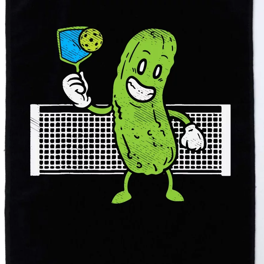 Pickle Playing Pickleball Funny Paddleball Gift Platinum Collection Golf Towel