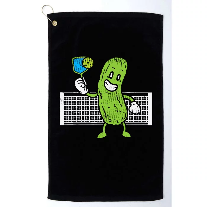 Pickle Playing Pickleball Funny Paddleball Gift Platinum Collection Golf Towel