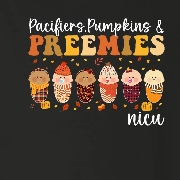 Pacifiers Pumpkins & Preemies Fall Autumn Thanksgiving Nicu Toddler Long Sleeve Shirt