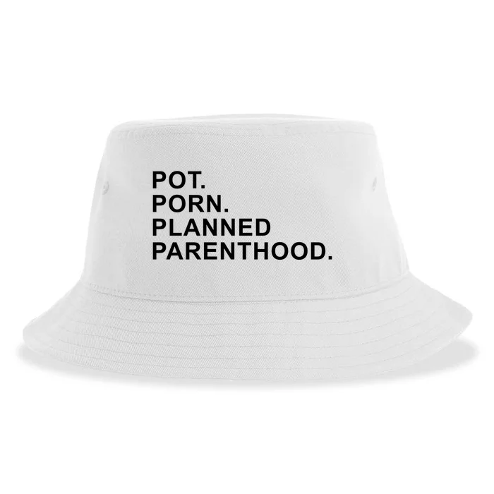 Pot Porn Planned Parenthood Sustainable Bucket Hat