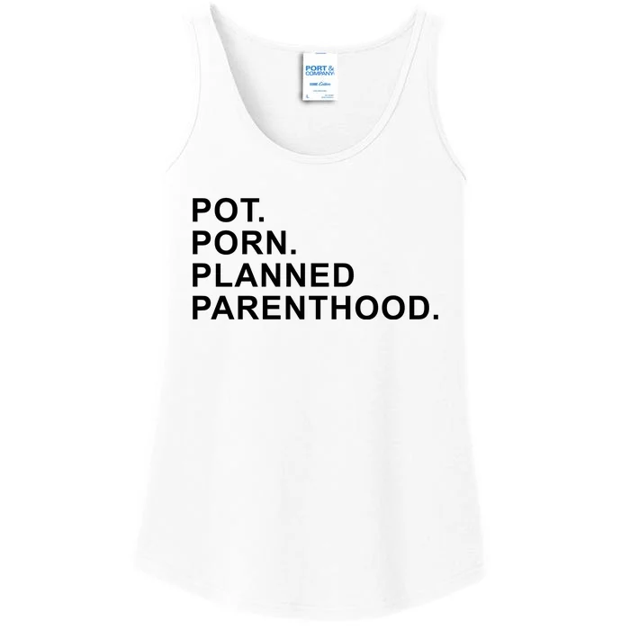 Pot Porn Planned Parenthood Ladies Essential Tank