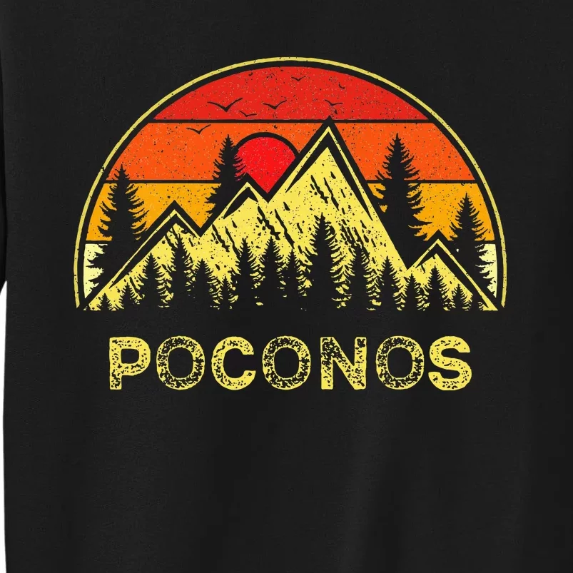 Poconos Pennsylvania Pa Mountains Hiking Souvenir Tall Sweatshirt