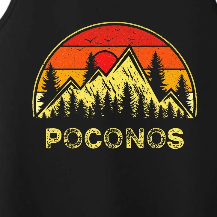 Poconos Pennsylvania Pa Mountains Hiking Souvenir Performance Tank