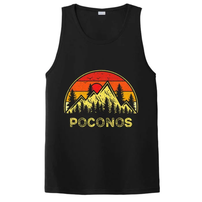 Poconos Pennsylvania Pa Mountains Hiking Souvenir Performance Tank