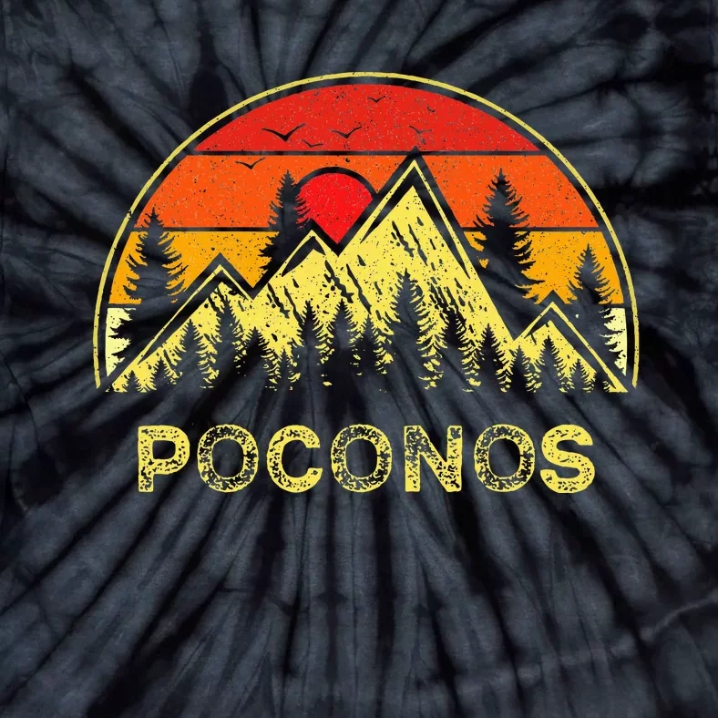 Poconos Pennsylvania Pa Mountains Hiking Souvenir Tie-Dye T-Shirt