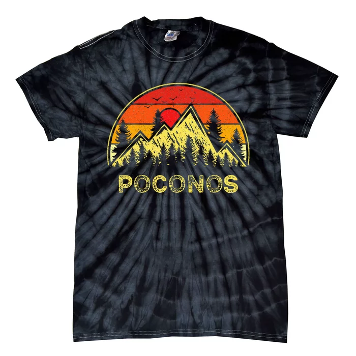 Poconos Pennsylvania Pa Mountains Hiking Souvenir Tie-Dye T-Shirt