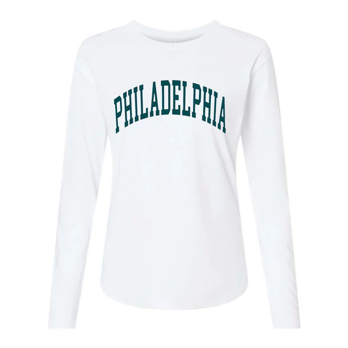 Philadelphia Pennsylvania Womens Cotton Relaxed Long Sleeve T-Shirt