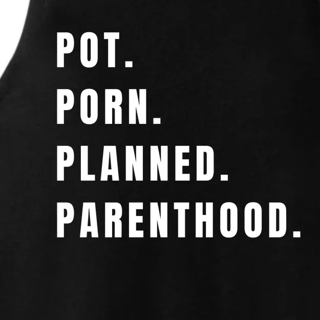 Pot Porn Planned Parenthood Ladies Tri-Blend Wicking Tank