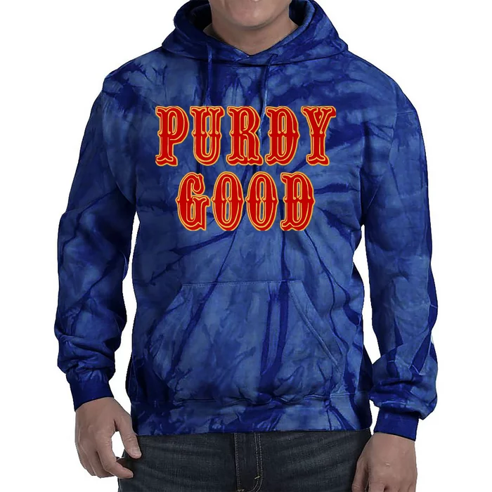 Purdy Purdy Purdy Good Football Quarterback Tie Dye Hoodie