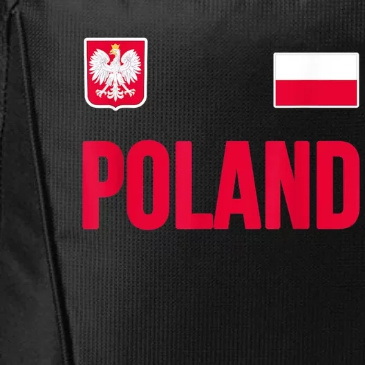 Poland Polska Polish Flag Souvenir Gift Soccer Jersey City Backpack