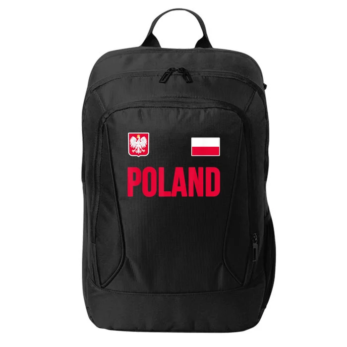 Poland Polska Polish Flag Souvenir Gift Soccer Jersey City Backpack