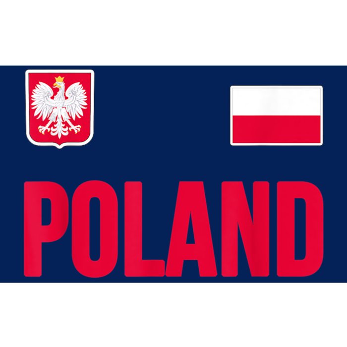 Poland Polska Polish Flag Souvenir Gift Soccer Jersey Bumper Sticker