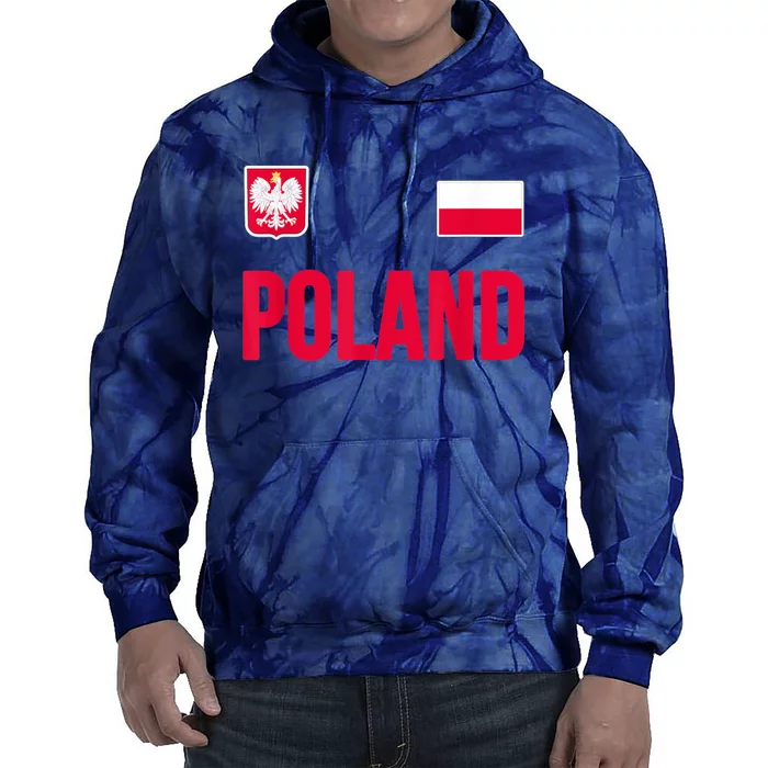 Poland Polska Polish Flag Souvenir Gift Soccer Jersey Tie Dye Hoodie