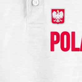 Poland Polska Polish Flag Souvenir Gift Soccer Jersey Dry Zone Grid Performance Polo