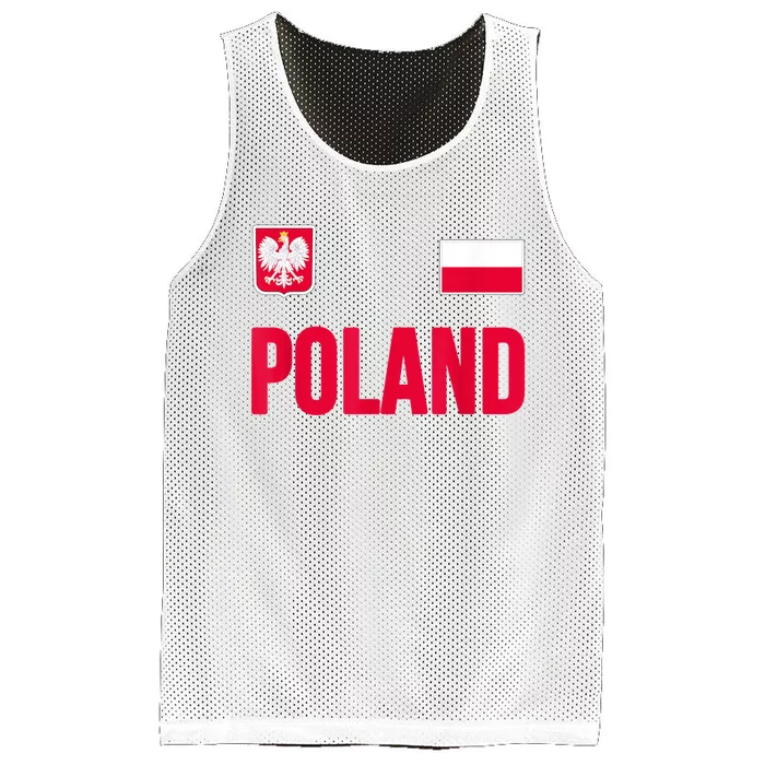 Poland Polska Polish Flag Souvenir Gift Soccer Jersey Mesh Reversible Basketball Jersey Tank