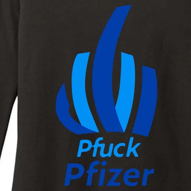 Pfuck Pfizer Womens CVC Long Sleeve Shirt