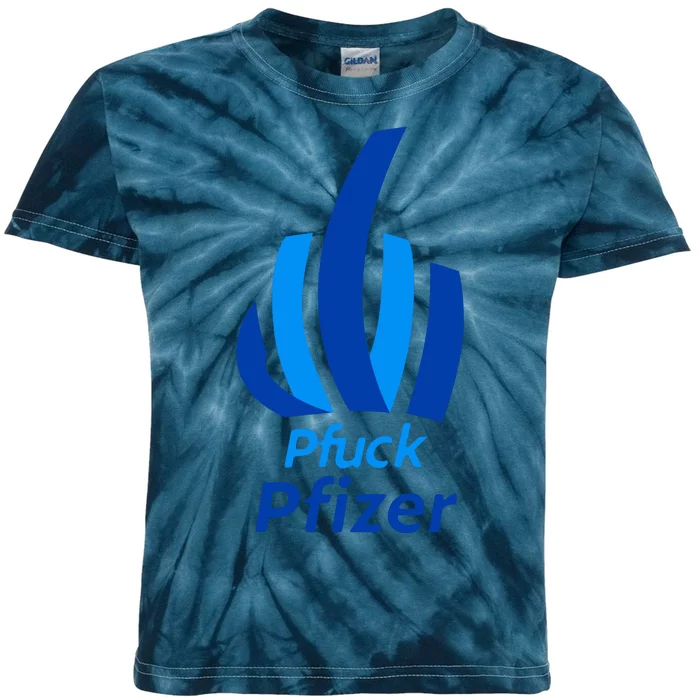 Pfuck Pfizer Kids Tie-Dye T-Shirt