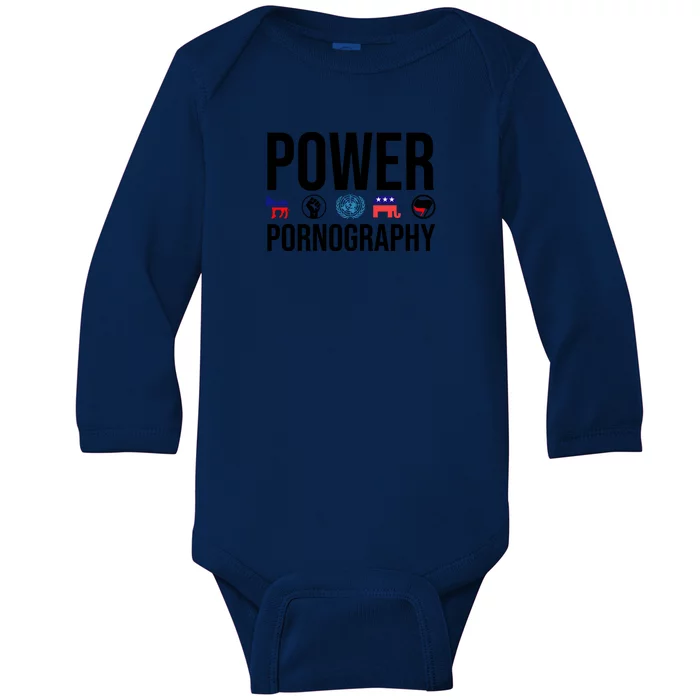 Power Porn Baby Long Sleeve Bodysuit