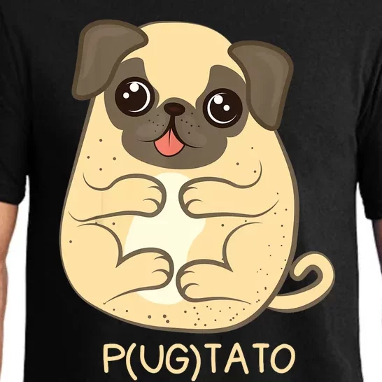 Pugtato Pug Potato Dog Lover TShirt Gift Pajama Set